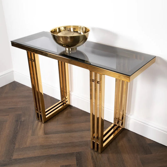 Vargas Console table- Gold